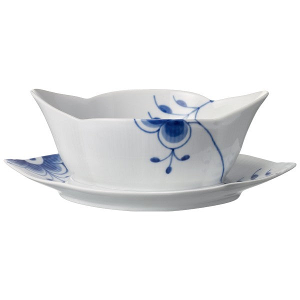 Royal Copenhagen Blå Mega riflet sauceskål - 55 cl. - Bahne